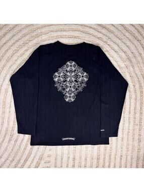 Vintage Chrome Hearts Long Sleeve Tee Black XL